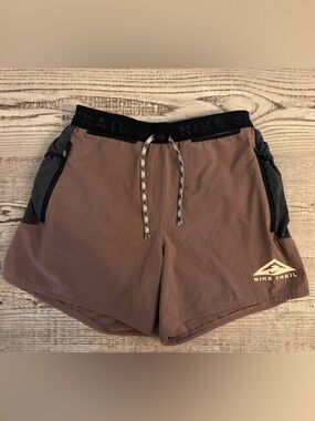 Nike Trail Men’s Second Sunrise Running Shorts - Small - 5” Lined - Brown/Clay